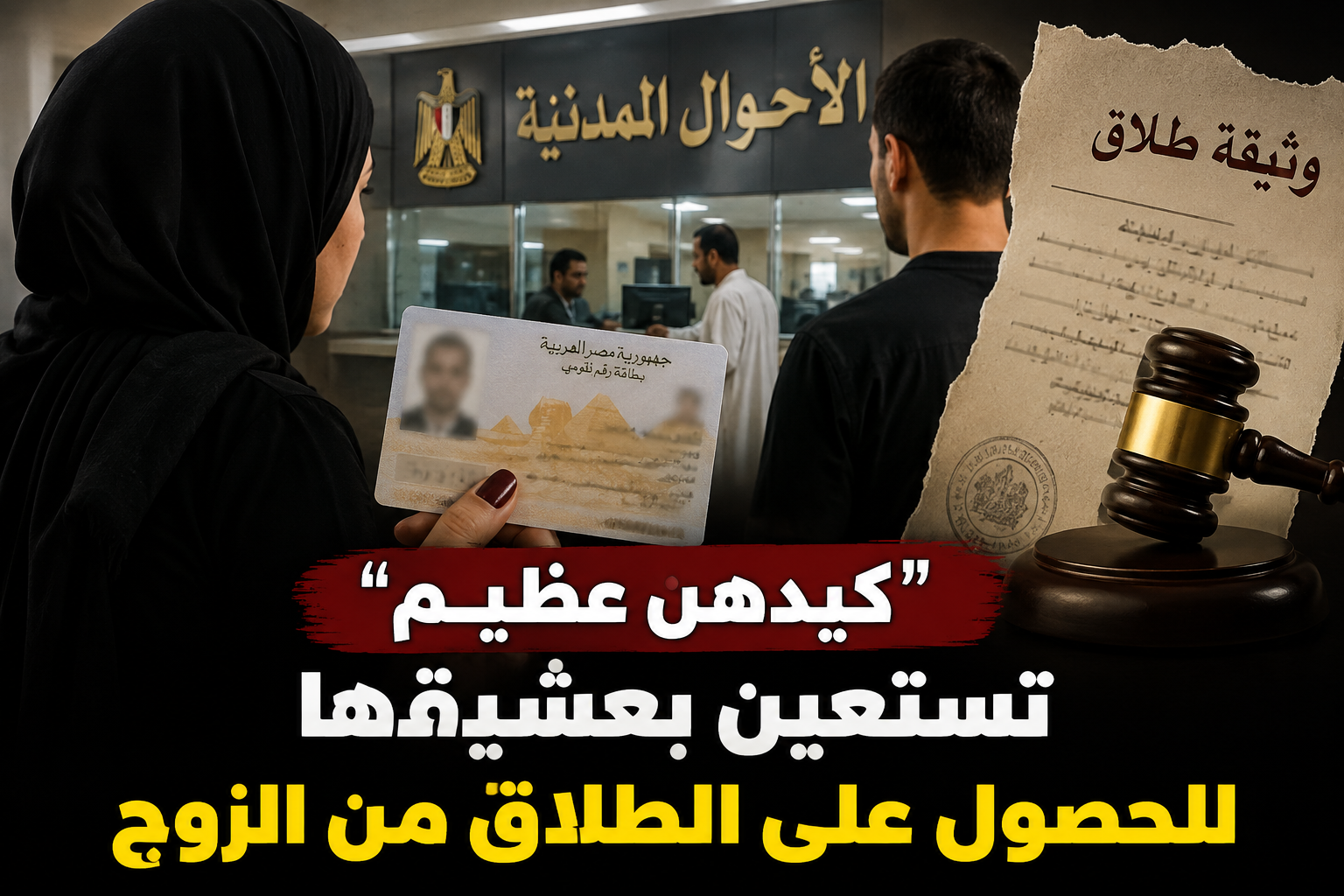 تستعين بعشيقها لانتحال صفة زوجها.. حيلة غريبة للحصول على الطلاق